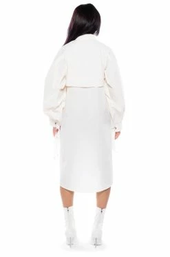 ONE STEP CLOSER OVERSIZED POPLIN BUTTON DOWN DRESS 10 ONE STEP CLOSER OVERSIZED POPLIN BUTTON DOWN DRESS -AKIRA Sales Shop one step closer oversized poplin button down dress white 4 4
