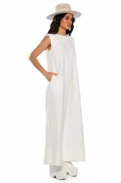 PAINT THE TOWN WIDE LEG JUMPSUIT 12 PAINT THE TOWN WIDE LEG JUMPSUIT -AKIRA Sales Shop paint the town wide leg jumpsuit cream 3 3