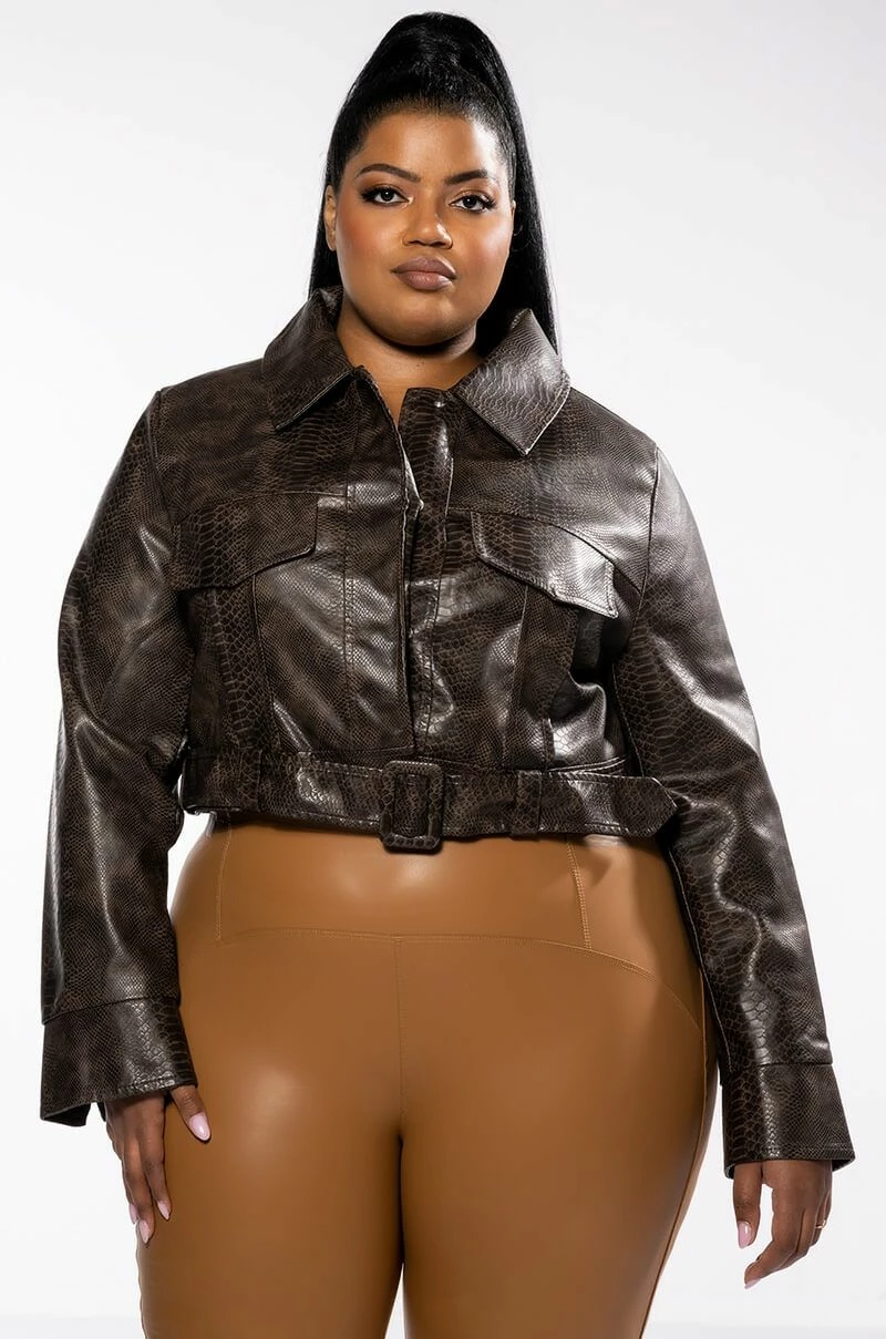 PLUS SELF CONTROL SOFT CROC MOTO JACKET 5 PLUS SELF CONTROL SOFT CROC MOTO JACKET - Image 3