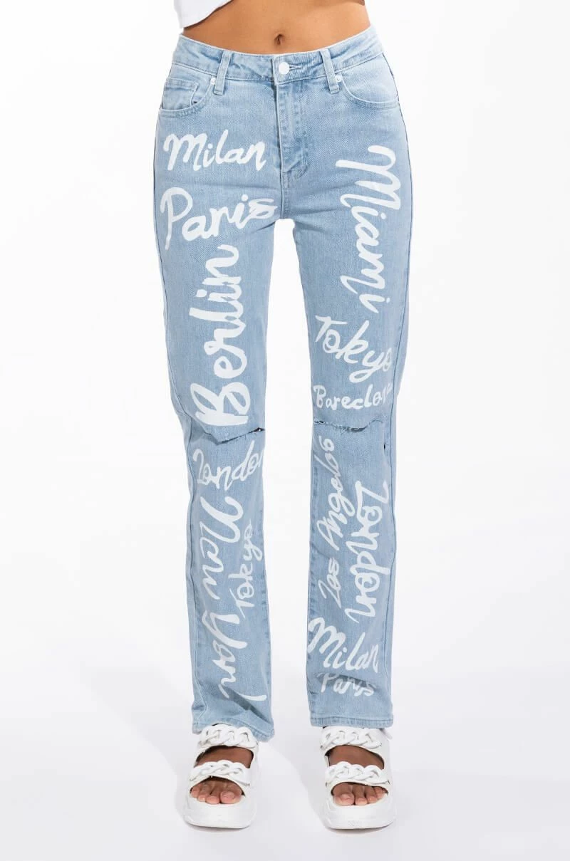 REPRESENT HIGH RISE STRAIGHT LEG JEAN - Image 4