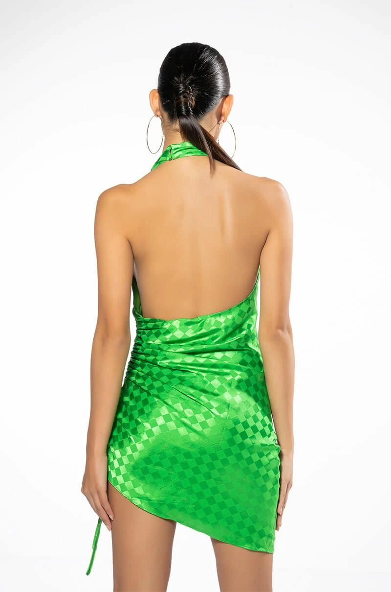 ROLL WITH ME CHECKERED SIDE CINCH MINI DRESS 9 ROLL WITH ME CHECKERED SIDE CINCH MINI DRESS - Image 7