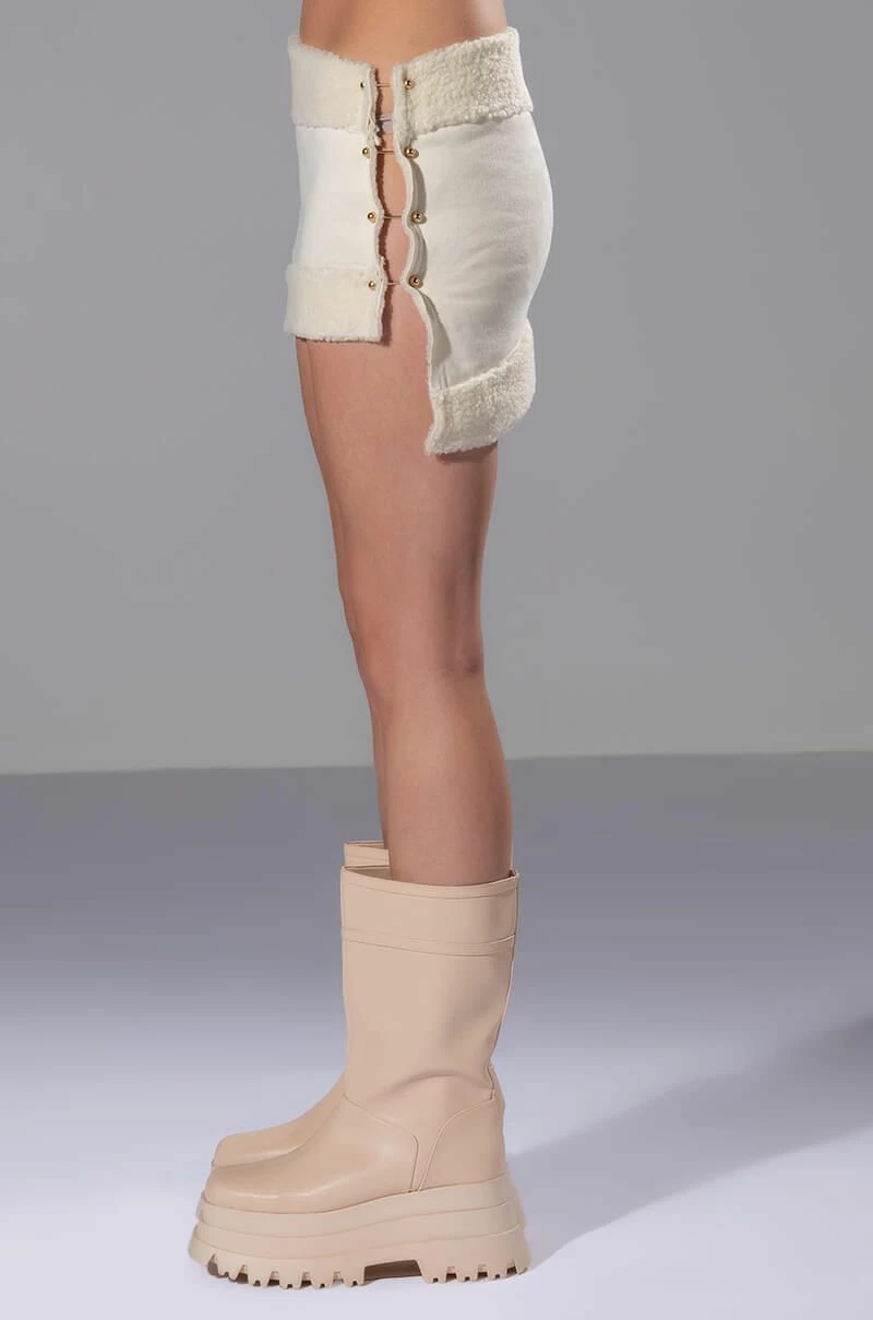 ROSIE FUR TRIM JACKET AND MINI SKIRT SET - Image 8