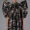RUFFLE SLEEVE CAMO PRINT TRAPEZE MINI DRESS 1 RUFFLE SLEEVE CAMO PRINT TRAPEZE MINI DRESS -AKIRA Sales Shop ruffle sleeve camo print trapeze mini dress camo 1 1