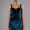 SAY LESS VELVET MINI DRESS 1 SAY LESS VELVET MINI DRESS -AKIRA Sales Shop say less velvet mini dress blue 1 1