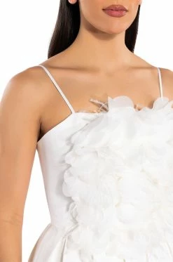 SERVE LOOKS FLORAL FEATHER APPLIQUE MINI DRESS 15 SERVE LOOKS FLORAL FEATHER APPLIQUE MINI DRESS -AKIRA Sales Shop serve looks floral feather applique mini dress white 7 7