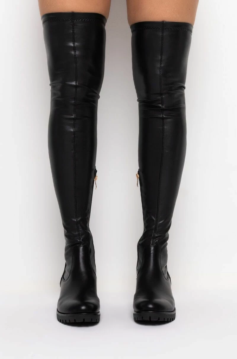 **SLIM FIT** AZALEA WANG ATTENTION ON ME FITTED OVER THE KNEE FLAT BOOT WITH 4 WAY STRETCH 6 **SLIM FIT** AZALEA WANG ATTENTION ON ME FITTED OVER THE KNEE FLAT BOOT WITH 4 WAY STRETCH - Image 4