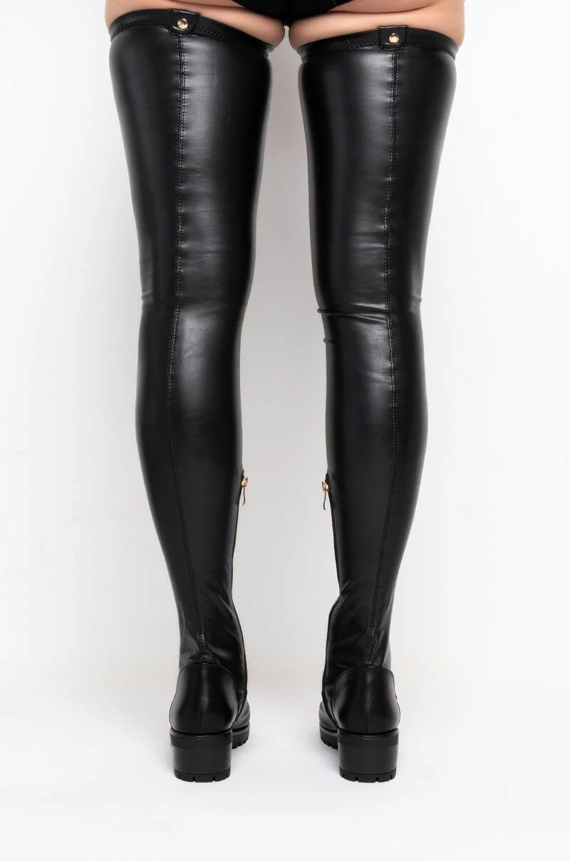 **SLIM FIT** AZALEA WANG FOREVER LOST IN TIME FITTED HIGH FLAT BOOT WITH 4 WAY STRETCH 7 **SLIM FIT** AZALEA WANG FOREVER LOST IN TIME FITTED HIGH FLAT BOOT WITH 4 WAY STRETCH - Image 5