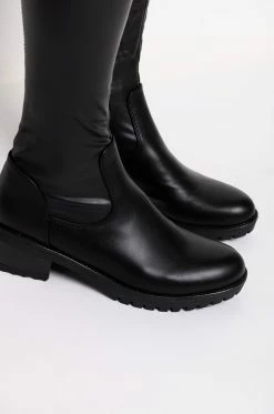 **SLIM FIT** AZALEA WANG FOREVER LOST IN TIME FITTED HIGH FLAT BOOT WITH 4 WAY STRETCH 13 **SLIM FIT** AZALEA WANG FOREVER LOST IN TIME FITTED HIGH FLAT BOOT WITH 4 WAY STRETCH -AKIRA Sales Shop slim fit azalea wang forever lost in time fitted high flat boot black pu 6 6