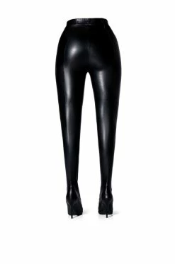 **SLIM FIT** AZALEA WANG LOVE IS IN THE AIR SEXY STILETTO PANT BOOT WITH 4 WAY STRETCH IN BLACK PU -AKIRA Sales Shop slim fit azalea wang love is in the air sexy stiletto pant boot in black pu black pu 5 5