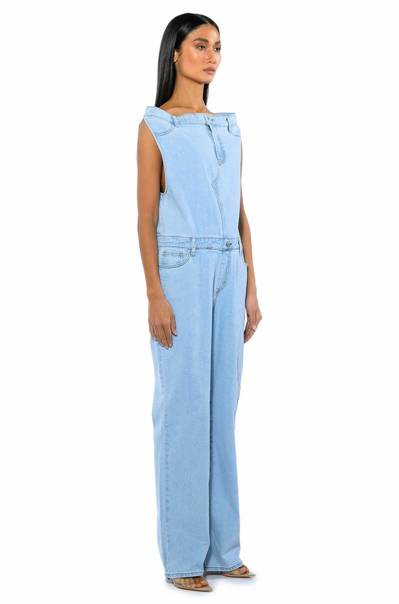 SUNDAY STROLLIN DENIM JUMPSUIT 4 SUNDAY STROLLIN DENIM JUMPSUIT - Image 2