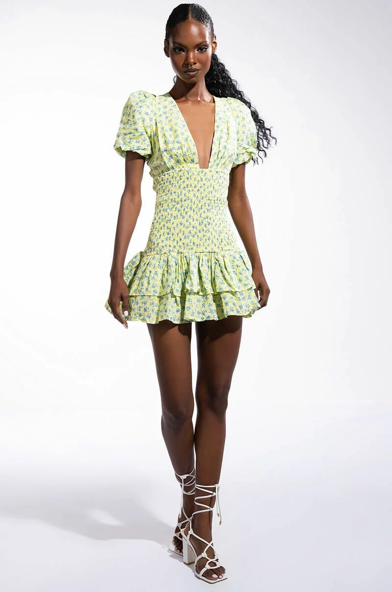 SUNGODDESS FLORAL PRINT DRESS 3 SUNGODDESS FLORAL PRINT DRESS - Image 2