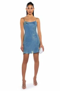 SWEET LIKE SUGAR SLIP MINI DRESS -AKIRA Sales Shop sweet like sugar slip mini dress light blue 3 3