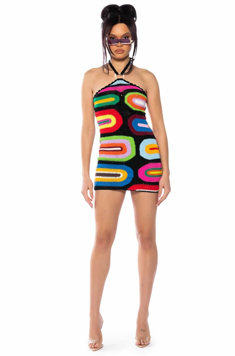 SWEETER THAN HONEY KNIT HALTER NECK MINI DRESS 5 SWEETER THAN HONEY KNIT HALTER NECK MINI DRESS - Image 3