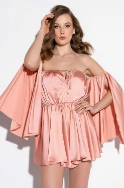 TAKE YOU THERE OFF THE SHOULDER ROMPER