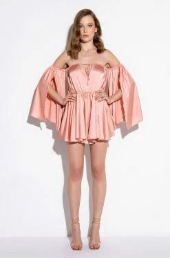 Alternative view of TAKE YOU THERE OFF THE SHOULDER ROMPER