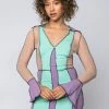 THE BEST LOVE MESH CONTRAST TRIM MINI DRESS -AKIRA Sales Shop the best love mesh contrast trim mini dress multi 1
