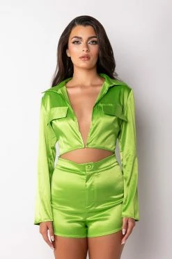 TOO FLY CUT OUT ROMPER -AKIRA Sales Shop too fly cut out romper green 3 3