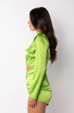 TOO FLY CUT OUT ROMPER -AKIRA Sales Shop too fly cut out romper green 4 4