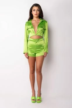 TOO FLY CUT OUT ROMPER -AKIRA Sales Shop too fly cut out romper green 7 7