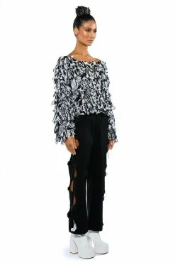 WHITLEY CUT OUT RELAXED FIT JEANS 15 WHITLEY CUT OUT RELAXED FIT JEANS -AKIRA Sales Shop whitley cut out relaxed fit jeans black 5 5