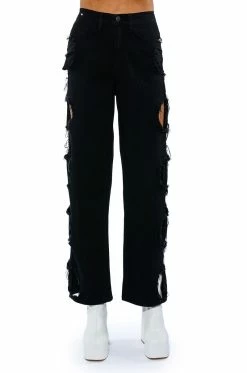 WHITLEY CUT OUT RELAXED FIT JEANS 16 WHITLEY CUT OUT RELAXED FIT JEANS -AKIRA Sales Shop whitley cut out relaxed fit jeans black 6 6