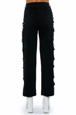 WHITLEY CUT OUT RELAXED FIT JEANS 18 WHITLEY CUT OUT RELAXED FIT JEANS -AKIRA Sales Shop whitley cut out relaxed fit jeans black 8 8