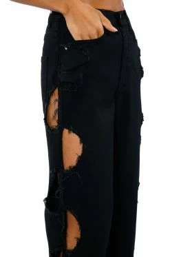 WHITLEY CUT OUT RELAXED FIT JEANS 19 WHITLEY CUT OUT RELAXED FIT JEANS -AKIRA Sales Shop whitley cut out relaxed fit jeans black 9 9