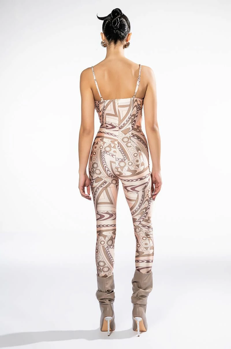 WILD RIDE RHINESTONE EMBELLISHED CUTOUT JUMPSUIT 8 WILD RIDE RHINESTONE EMBELLISHED CUTOUT JUMPSUIT - Image 6