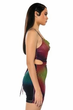 WORTH EVERYTHING PRINTED MINI DRESS -AKIRA Sales Shop worth everything printed mini dress red multi 5 5