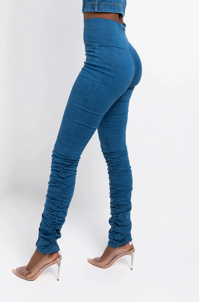 X.O HIGH RISE STACKED DENIM - Image 2