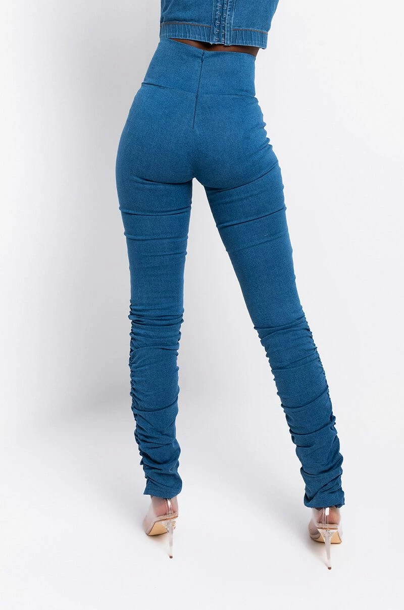 X.O HIGH RISE STACKED DENIM - Image 3