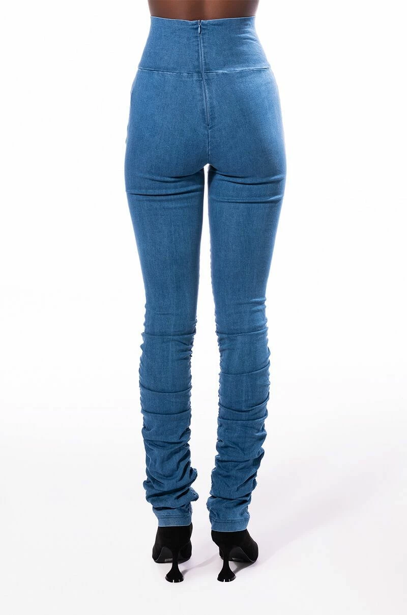 X.O HIGH RISE STACKED DENIM - Image 9