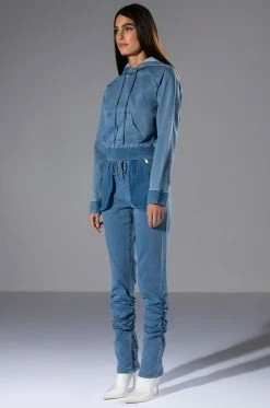 YOU OUGHTA KNOW DENIM JOGGER -AKIRA Sales Shop you oughta know denim jogger medium blue denim 4 4 c1