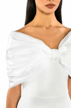 ZURI STATEMENT BOW BANDAGE MINI DRESS 15 ZURI STATEMENT BOW BANDAGE MINI DRESS -AKIRA Sales Shop zuri statement bow bandage mini dress white 7 7